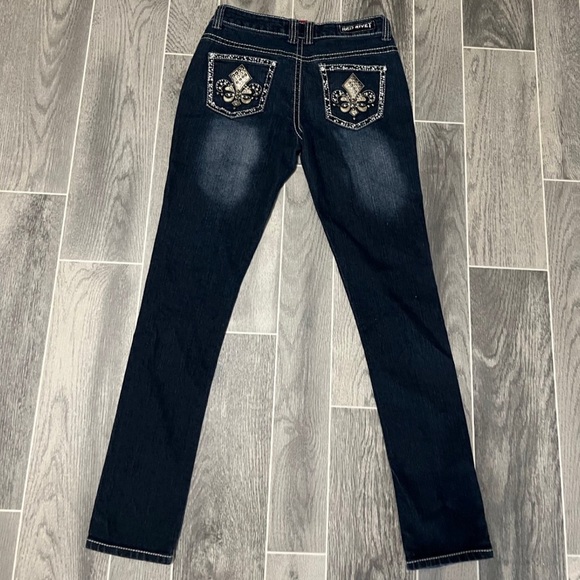 Red Rivet Jeans - Picture 4 of 6